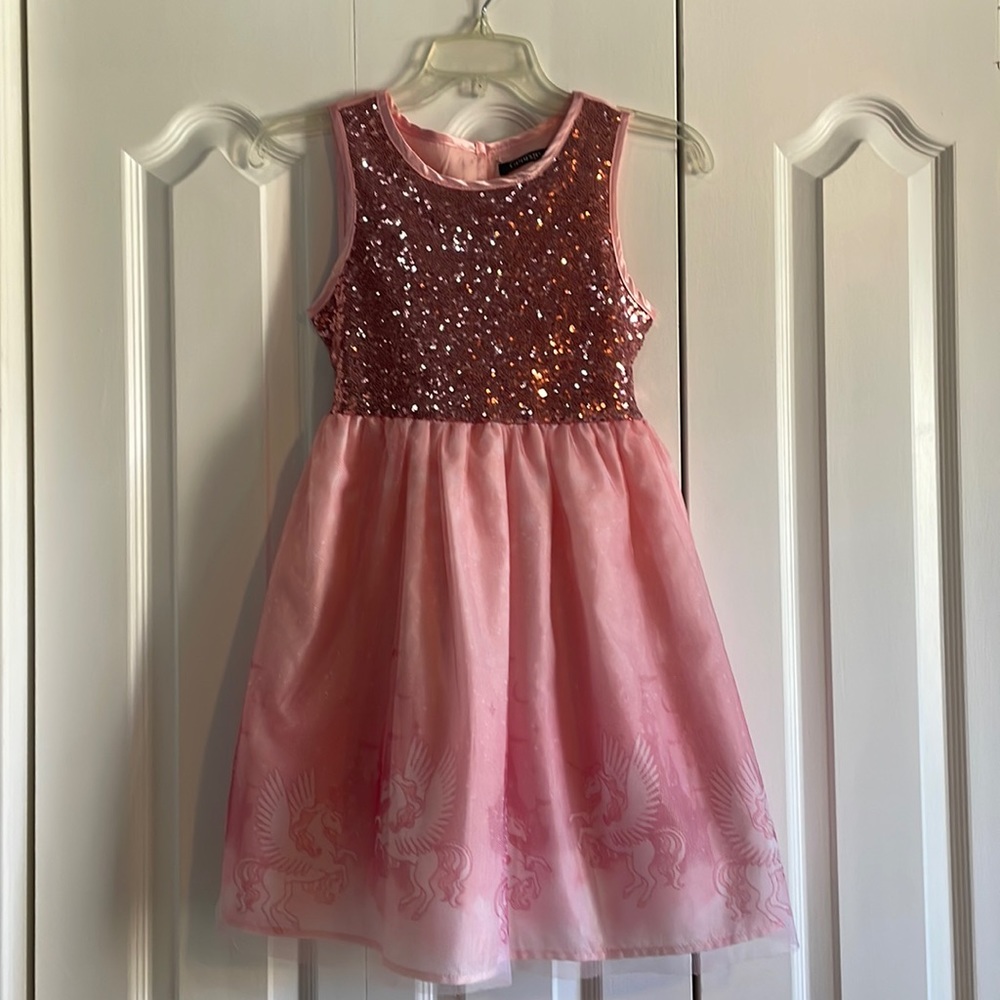 Pink unicorn dress
